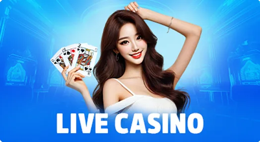 Live casino dealer table banner