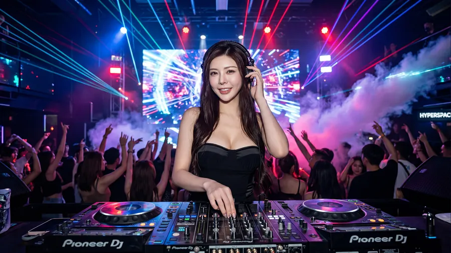 DJ Yanis Lim playing a club set