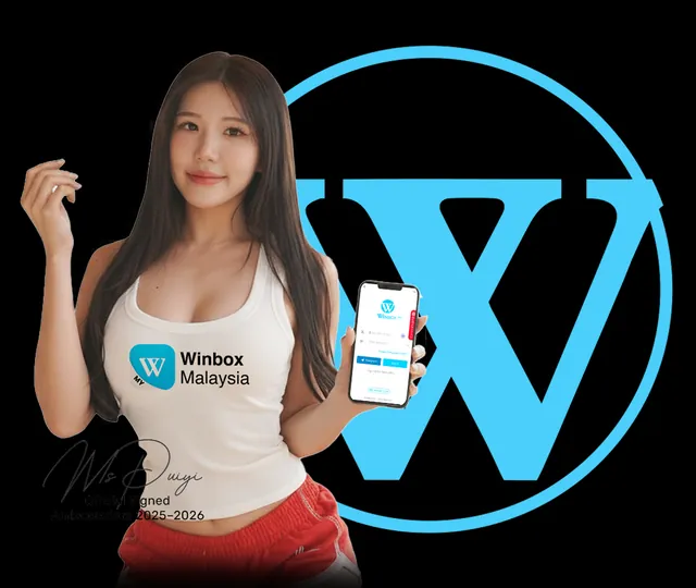 Ms Puiyi holding the Winbox app