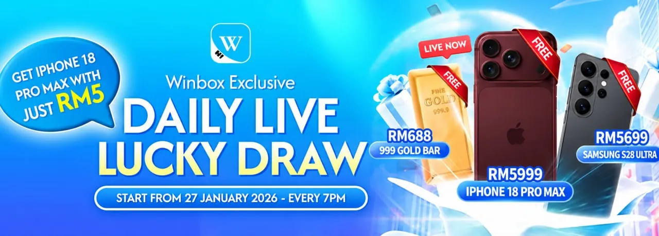 Daily Live Lucky Draw promotion banner