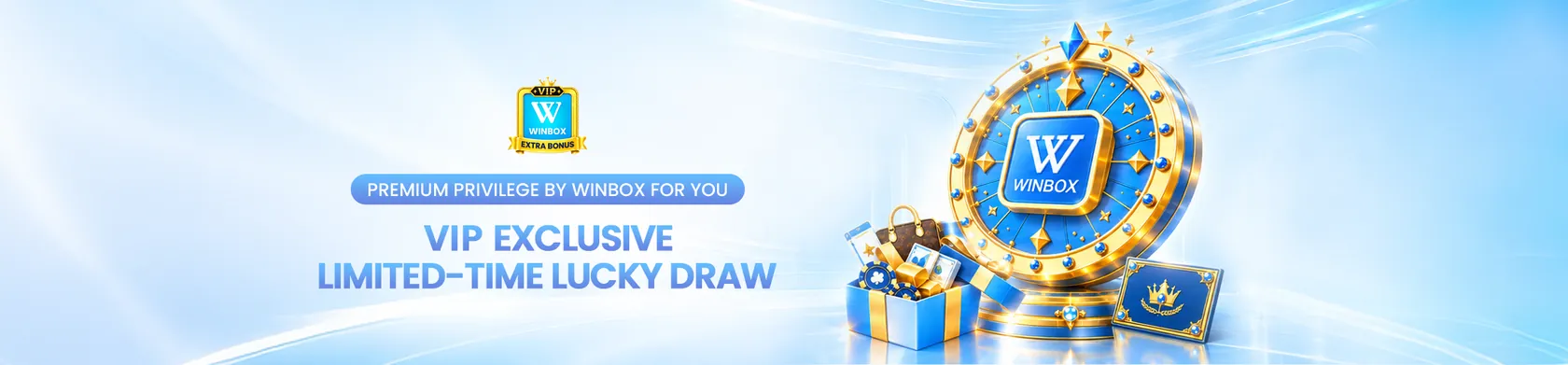VIP Exclusive limited-time lucky draw promotion banner