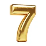 Gold number 7 icon